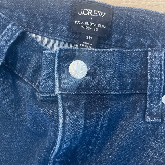 Jcrew Factory Bow-embroidered slim wide-leg jean in all-day stretch - Picture 6 of 6